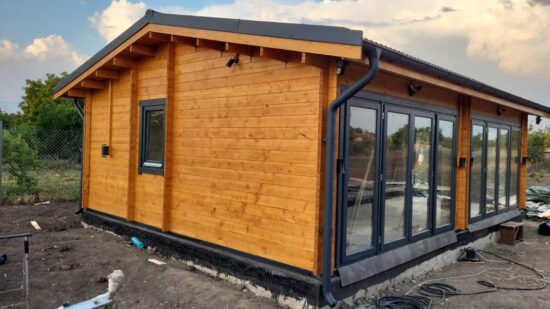Arad- montaj casă din lemn modulară, MARINA, 48 mp
